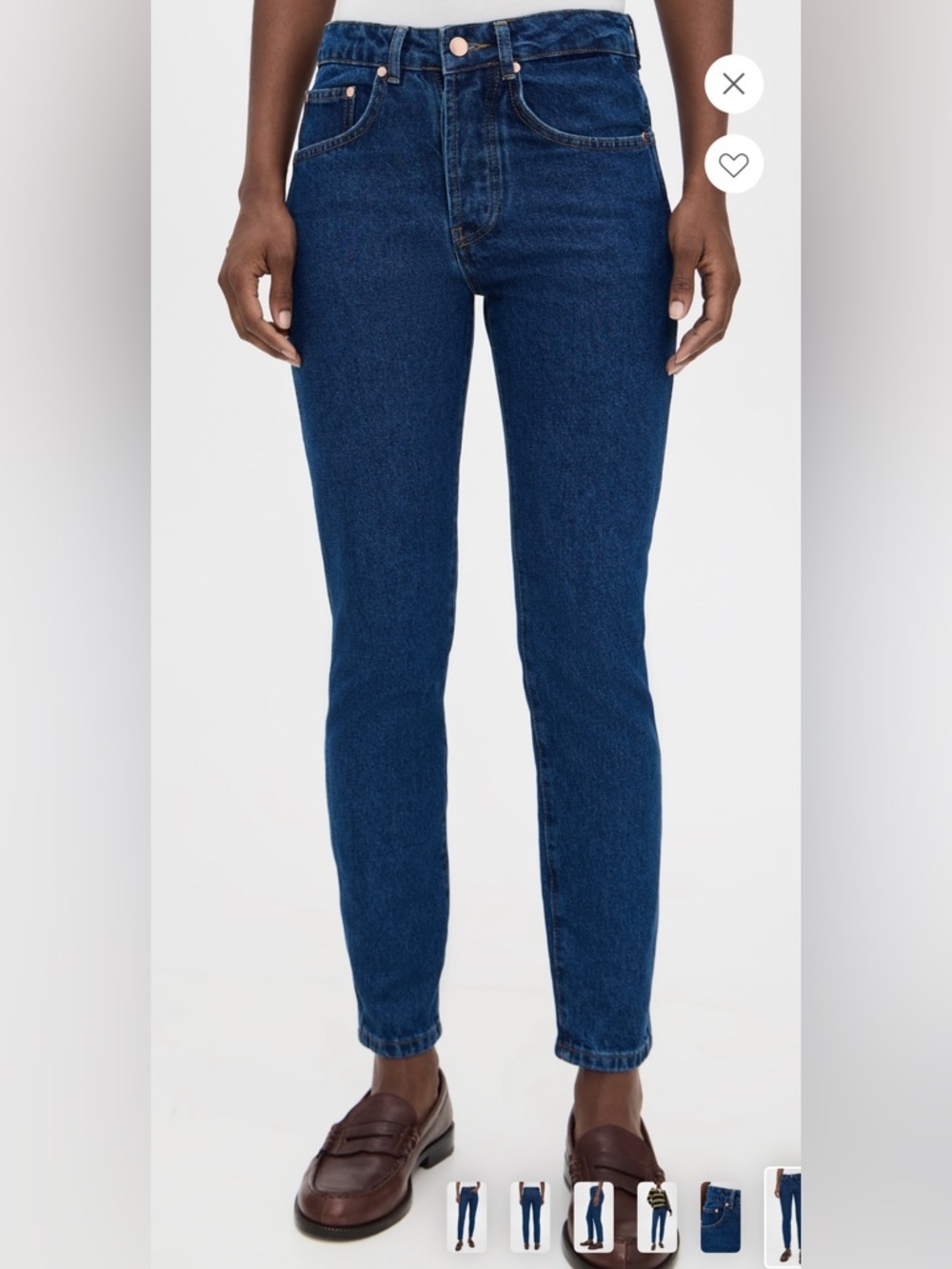 Classic High-Rise Women's Blue Jeans